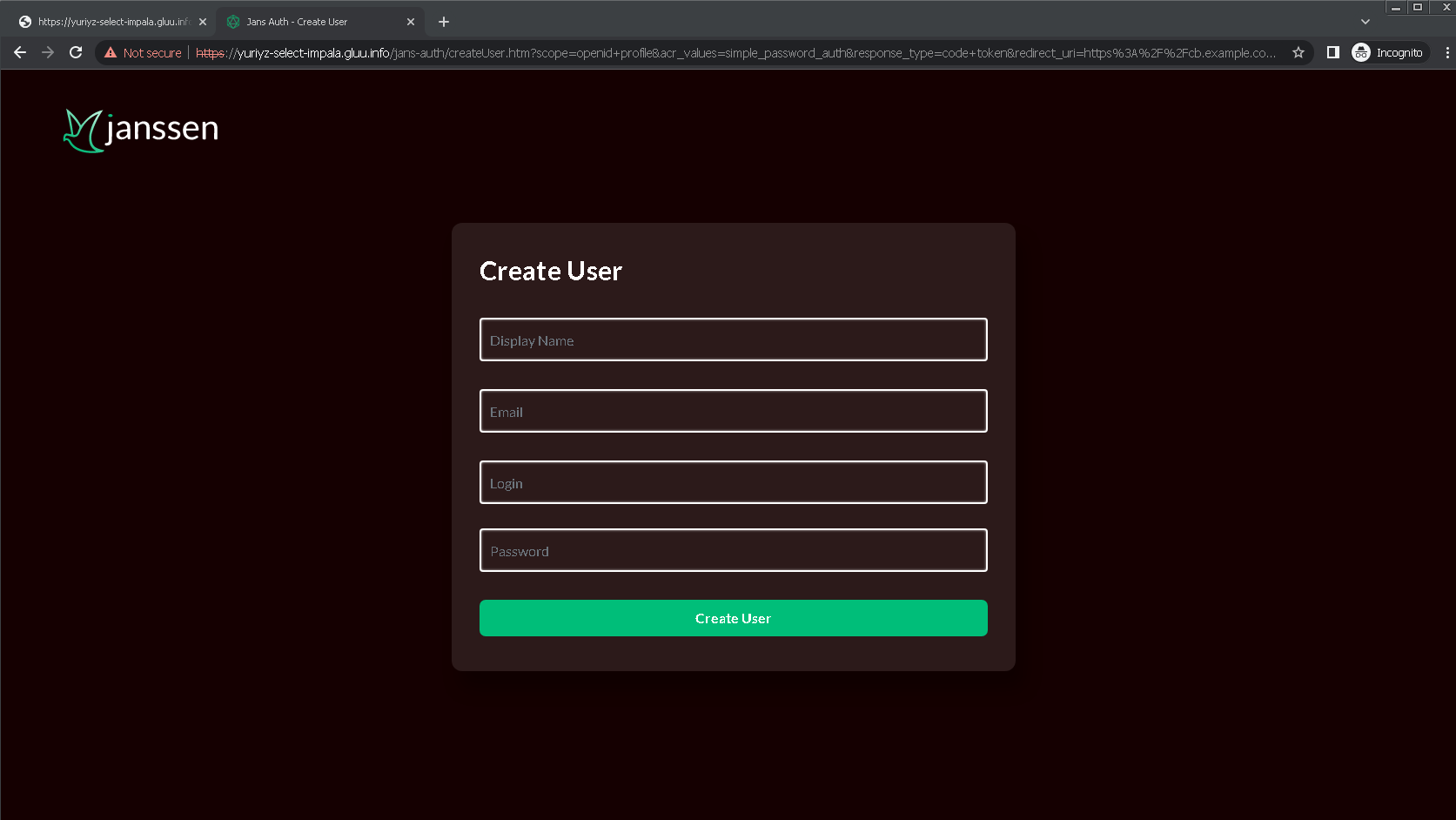 Create User