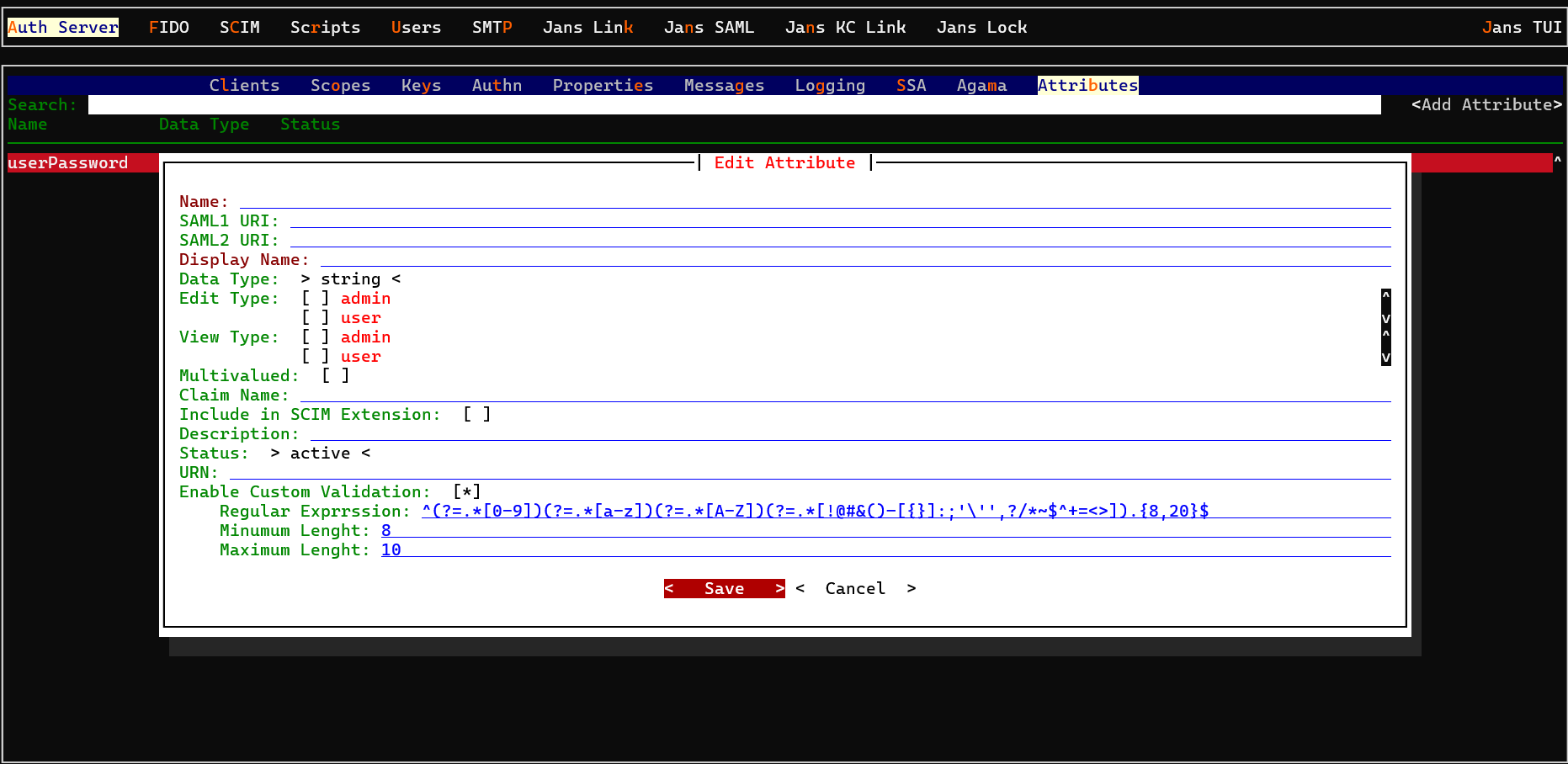 update default authentication method